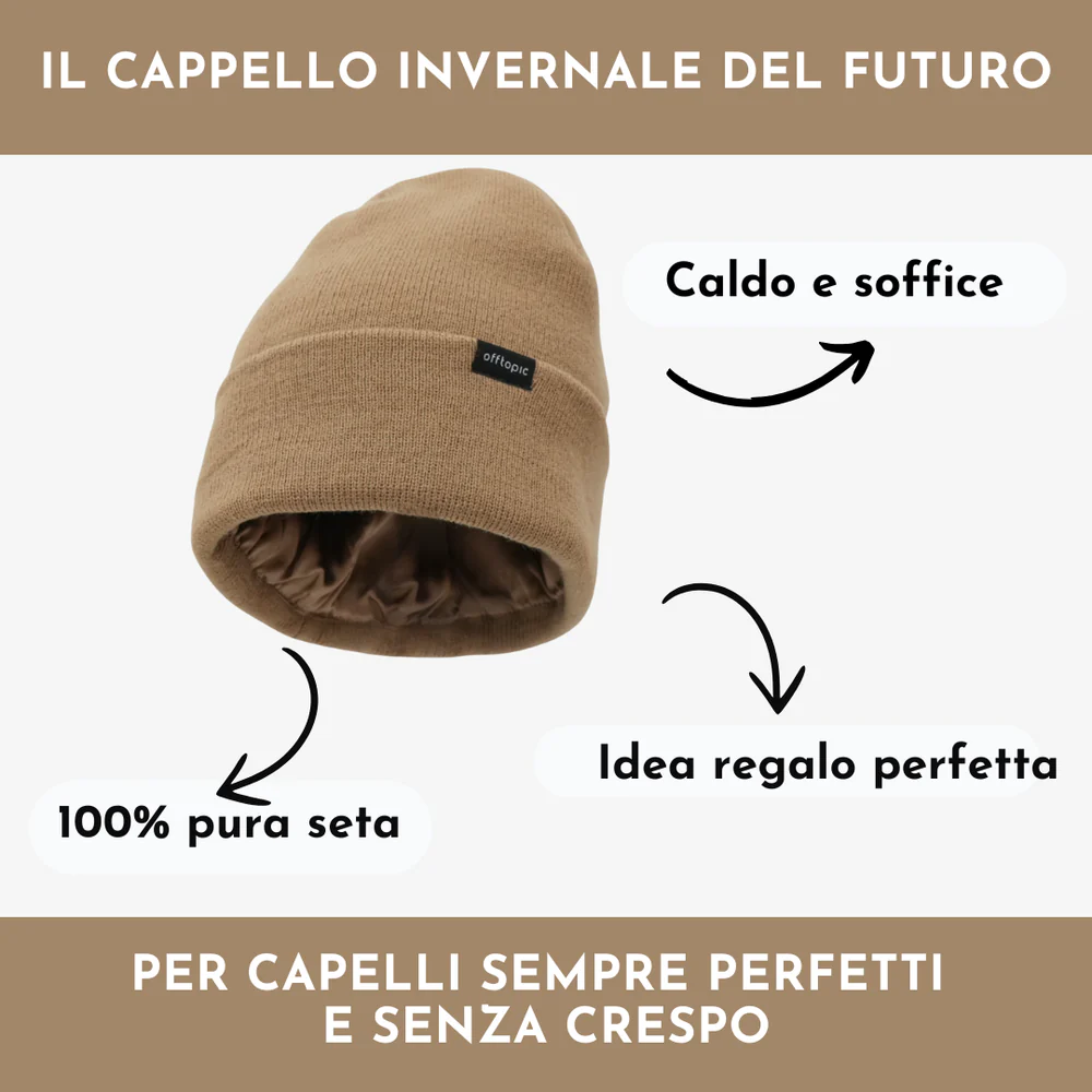 CAPPELLO INVERNALE UNISEX 100% SETA OFFTOPIC® - immagine 4