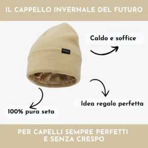 CAPPELLO INVERNALE UNISEX 100% SETA OFFTOPIC®